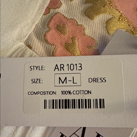 Pink and White Ruffled Mini Dress - Picture 4 of 5